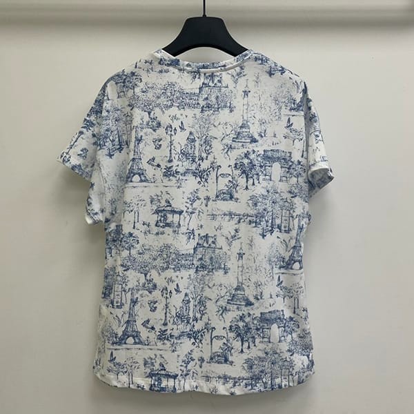 プレゼント最適ディオール スーパーコピー パリモチーフ Tシャツ dey19397